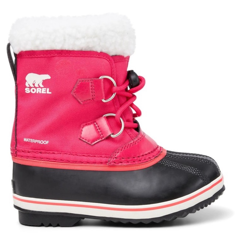 SOREL little girls Yoot pac nylon waterproof winter boots size toddler 8 pink